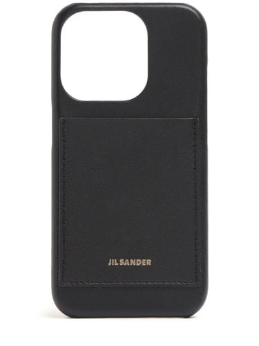 Leather Iphone 15 Pro Case - JIL SANDER - Modalova