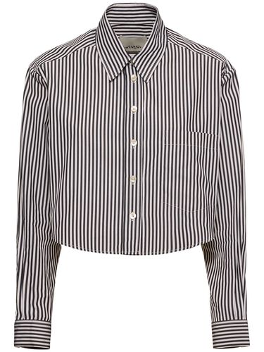 Fleora Striped Cotton Poplin Shirt - ISABEL MARANT - Modalova