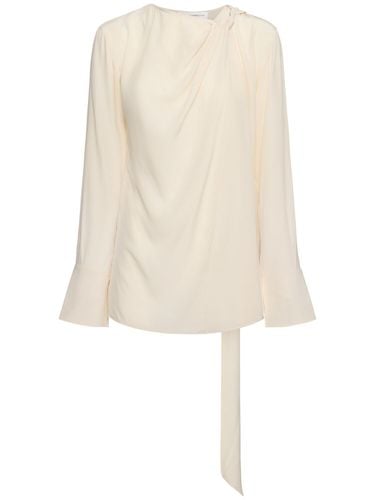 Crepe De Chine Top W/ Twist Scarf - VICTORIA BECKHAM - Modalova