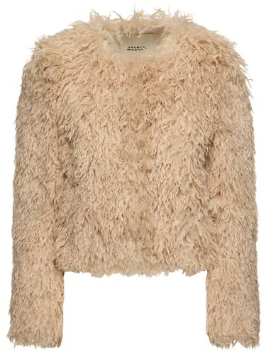 Faustine Plush Crop Jacket - ISABEL MARANT - Modalova