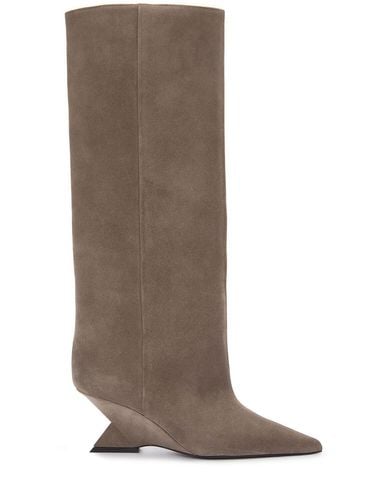 Mm Cheope Tube Suede Boots - THE ATTICO - Modalova