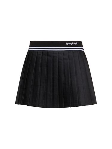 Abigail Pleated Wool Skirt - SPORTY & RICH - Modalova