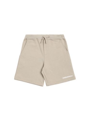 Shorts Deportivos De Algodón Estampados - DSQUARED2 - Modalova