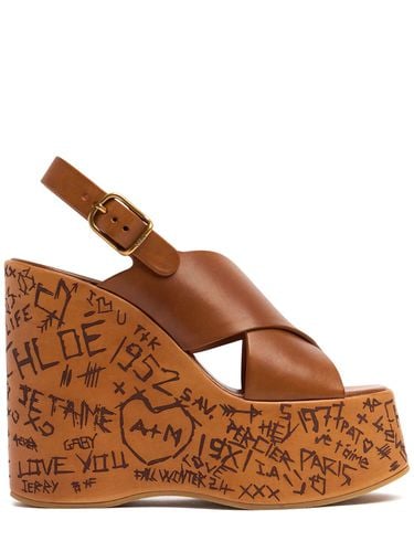 Mm Maxime Leather Wedges - CHLOÉ - Modalova