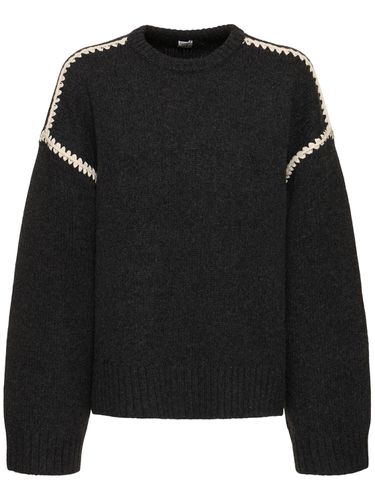 Embroidered Wool & Cashmere Knit Sweater - TOTEME - Modalova