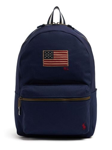 Rucksack Aus Baumwollcanvas Mit Druck - POLO RALPH LAUREN - Modalova