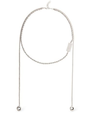 Mm6 Double Chain Necklace - MM6 MAISON MARGIELA - Modalova