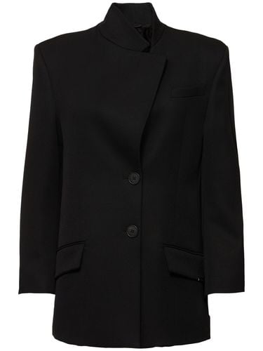 Gabardine Single Breasted Blazer - THE ATTICO - Modalova