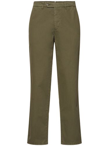 Garment-dyed Cotton Gabardine Pants - ASPESI - Modalova