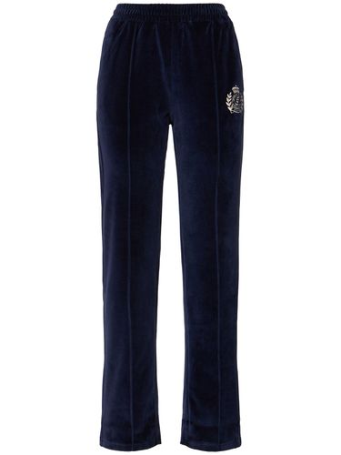 Ny Crest Velour Track Pants - SPORTY & RICH - Modalova