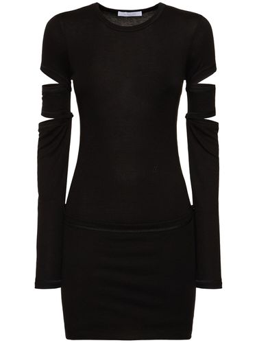 Midikleid Aus Jersey „slash“ - HELMUT LANG - Modalova