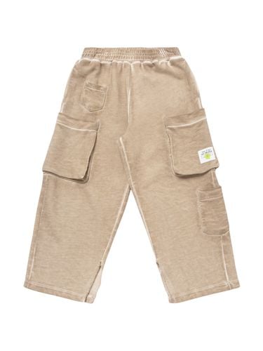 Brushed Cotton Cargo Sweatpants - MM6 MAISON MARGIELA - Modalova