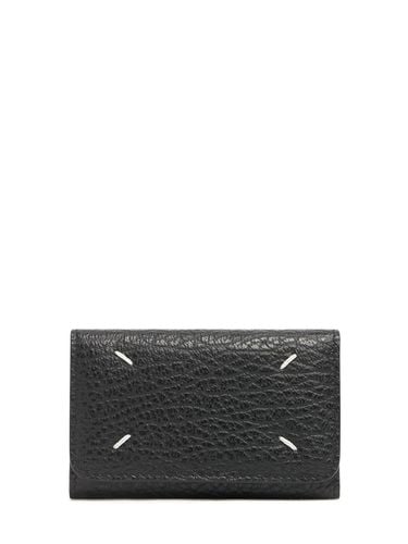 Logo Leather Key Holder - MAISON MARGIELA - Modalova