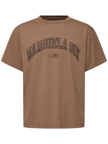 Margiela Six Cotton Jersey T-shirt - MM6 MAISON MARGIELA - Modalova