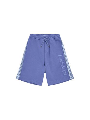 Shorts De Felpa De Algodón Bordados - LANVIN - Modalova