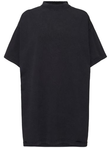 Oversize Cotton T-shirt - BALENCIAGA - Modalova