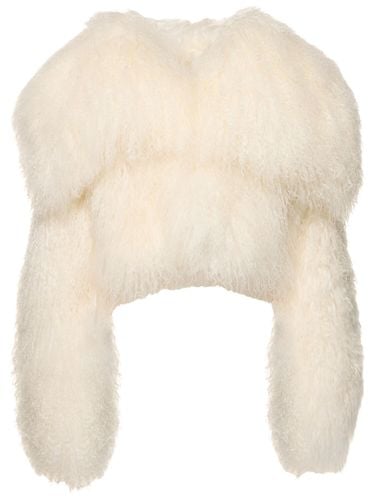 Oversized Mongolian Fur Coat - THE ATTICO - Modalova