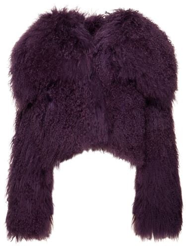 Oversized Mongolian Fur Coat - THE ATTICO - Modalova