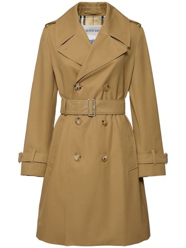 Abrigo Trench Midi De Gabardina - BURBERRY - Modalova