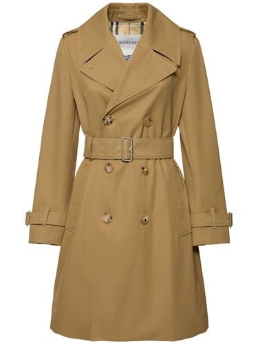 Trench Midi In Gabardina - BURBERRY - Modalova