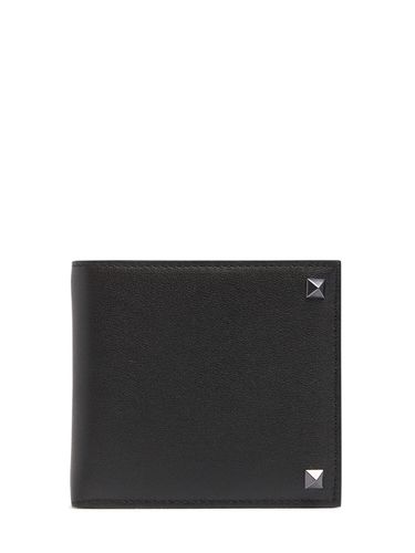 Rockstud Leather Billfold Wallet - VALENTINO GARAVANI - Modalova