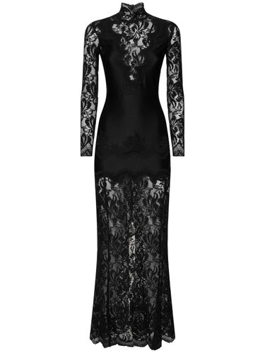 Turtleneck Lace Long Dress - RABANNE - Modalova