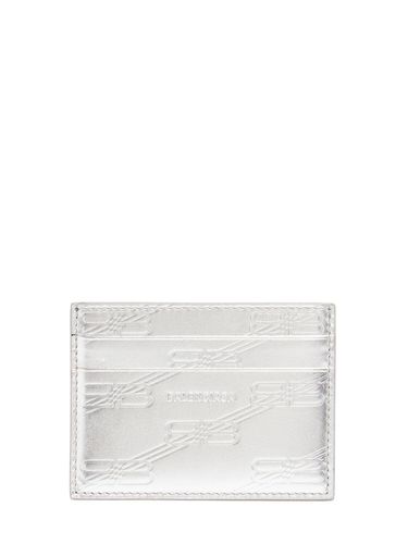 Embossed Leather Card Holder - BALENCIAGA - Modalova