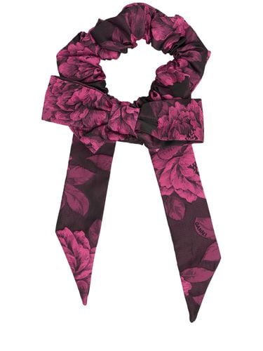 Jacquard Bow Scrunchie - GANNI - Modalova