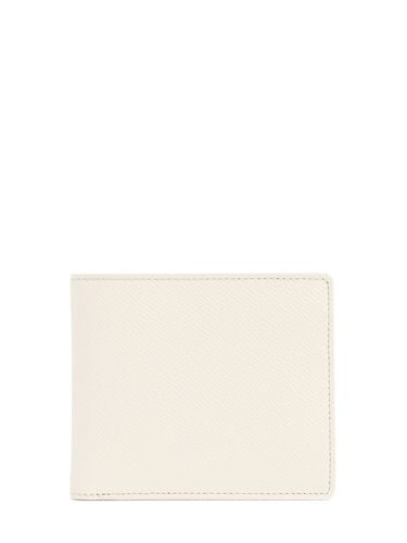 Logo Grainy Leather Billfold Wallet - MAISON MARGIELA - Modalova