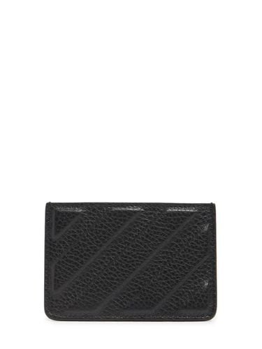 Binder Leather Card Holder - OFF-WHITE - Modalova