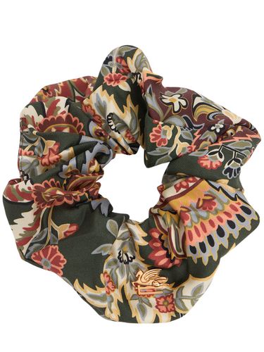 Paisley Printed Silk Scrunchie - ETRO - Modalova