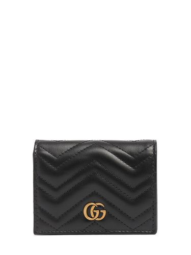 Brieftasche Aus Leder "gg Marmont 2.0" - GUCCI - Modalova