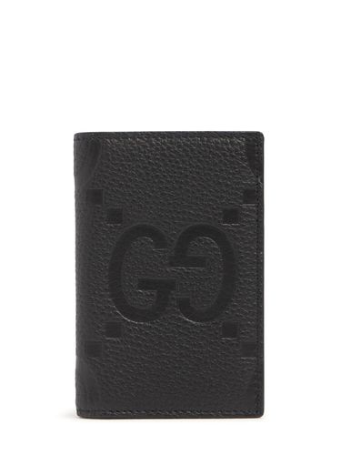 Gg Jumbo Leather Card Holder - GUCCI - Modalova