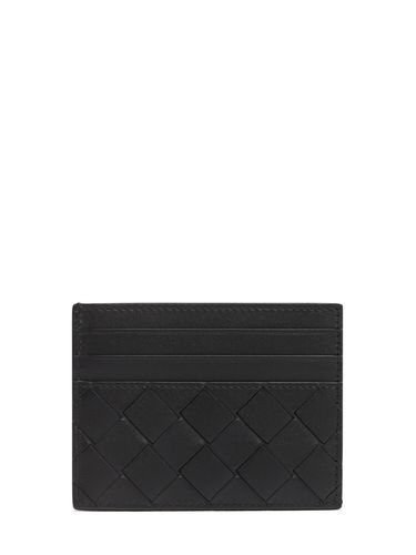 Intrecciato Leather Card Holder - BOTTEGA VENETA - Modalova