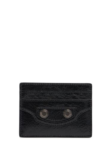 Cagole Leather Card Holder - BALENCIAGA - Modalova