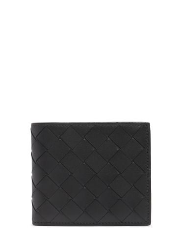 Intrecciato Leather Bi-fold Wallet - BOTTEGA VENETA - Modalova