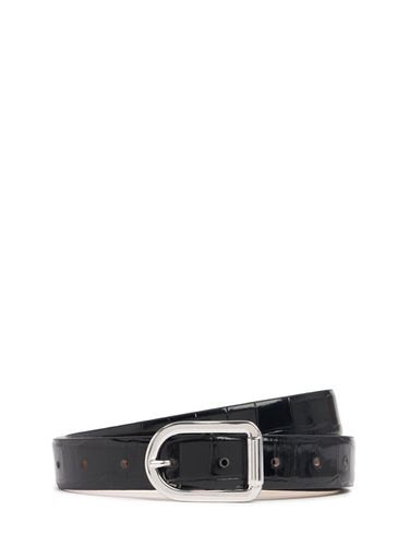 Mija Embossed Leather Belt - DÉHANCHE - Modalova