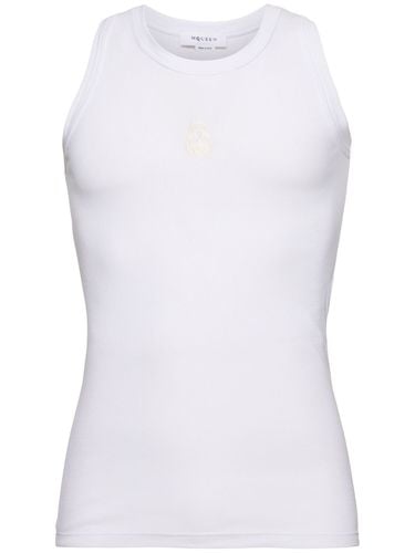 Logo Detail Jersey Tank Top - ALEXANDER MCQUEEN - Modalova