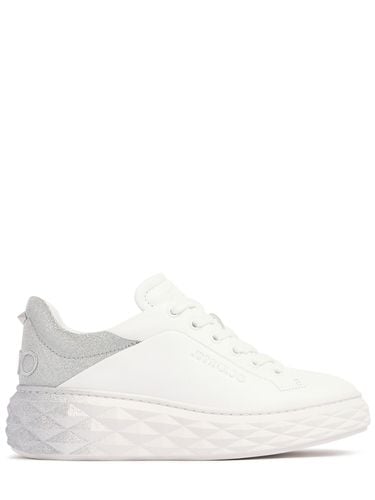 Diamond Maxi Leather Sneakers - JIMMY CHOO - Modalova