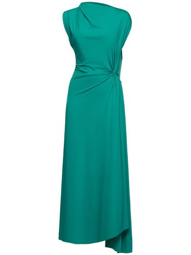 Asymmetric Fluid Drape Midi Dress - VICTORIA BECKHAM - Modalova