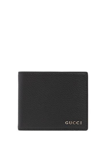 Script Leather Wallet - GUCCI - Modalova