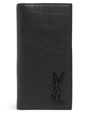 Monogram Embossed Continental Wallet - SAINT LAURENT - Modalova