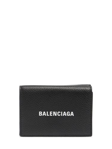 Logo Leather Wallet - BALENCIAGA - Modalova