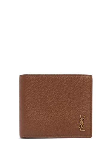 Tarjetero De Piel Monogram - SAINT LAURENT - Modalova