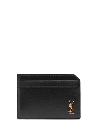 Tiny Cassandre Leather Card Holder - SAINT LAURENT - Modalova