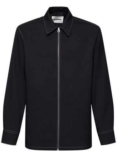 Boxy Fit Zipped Shirt - JIL SANDER - Modalova