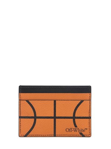 Basketball Simple Leather Card Holder - OFF-WHITE - Modalova