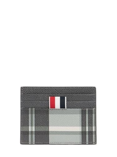 Single Leather Card Holder - THOM BROWNE - Modalova