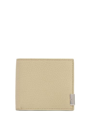 Grained Leather Bifold Wallet - BURBERRY - Modalova