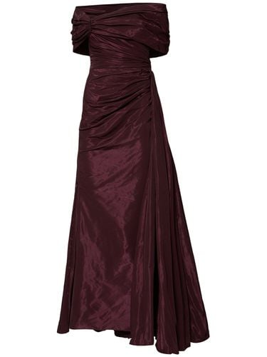 Off-shoulder Draped Faille Long Dress - ZUHAIR MURAD - Modalova